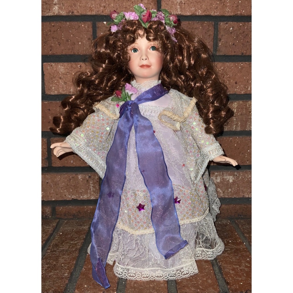 Paradise Galleries ANGEL OF PATIENCE 14" Bisque‎ Porcelain Collector Doll